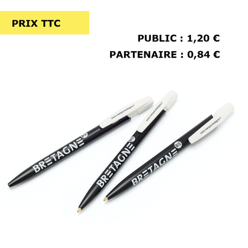 Lot de 10 stylos BIC 4 couleurs – Marque Bretagne